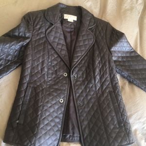 Michael Kors Leather Coat